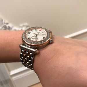 🤩✅Michele Caber Diamond mother of pearl watch